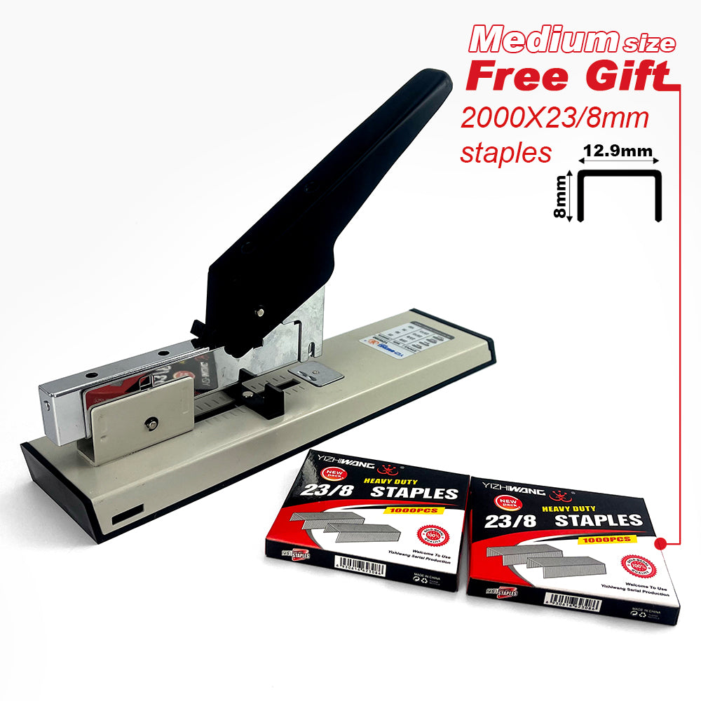 V891-HW-HDS-X1-209213-00 Heavy Duty Medium Size Stepler With Free 2000x23/8 Steples Office Stationary - Image 1