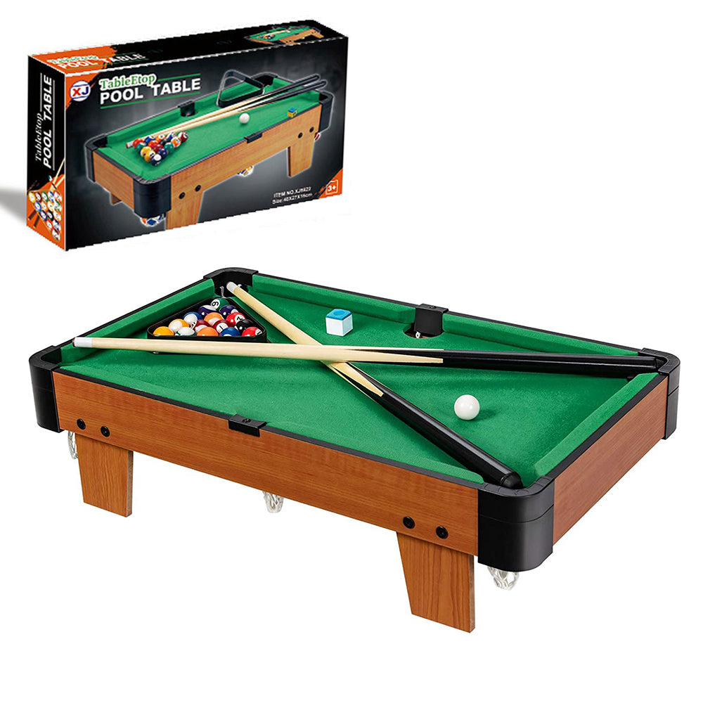 V891-ZY-TABLEBNEW-X1-208926-00 Wooden Mini Snooker Tables Billiards Game Pool Table Set Toy Extra Size For Kids - Image 1