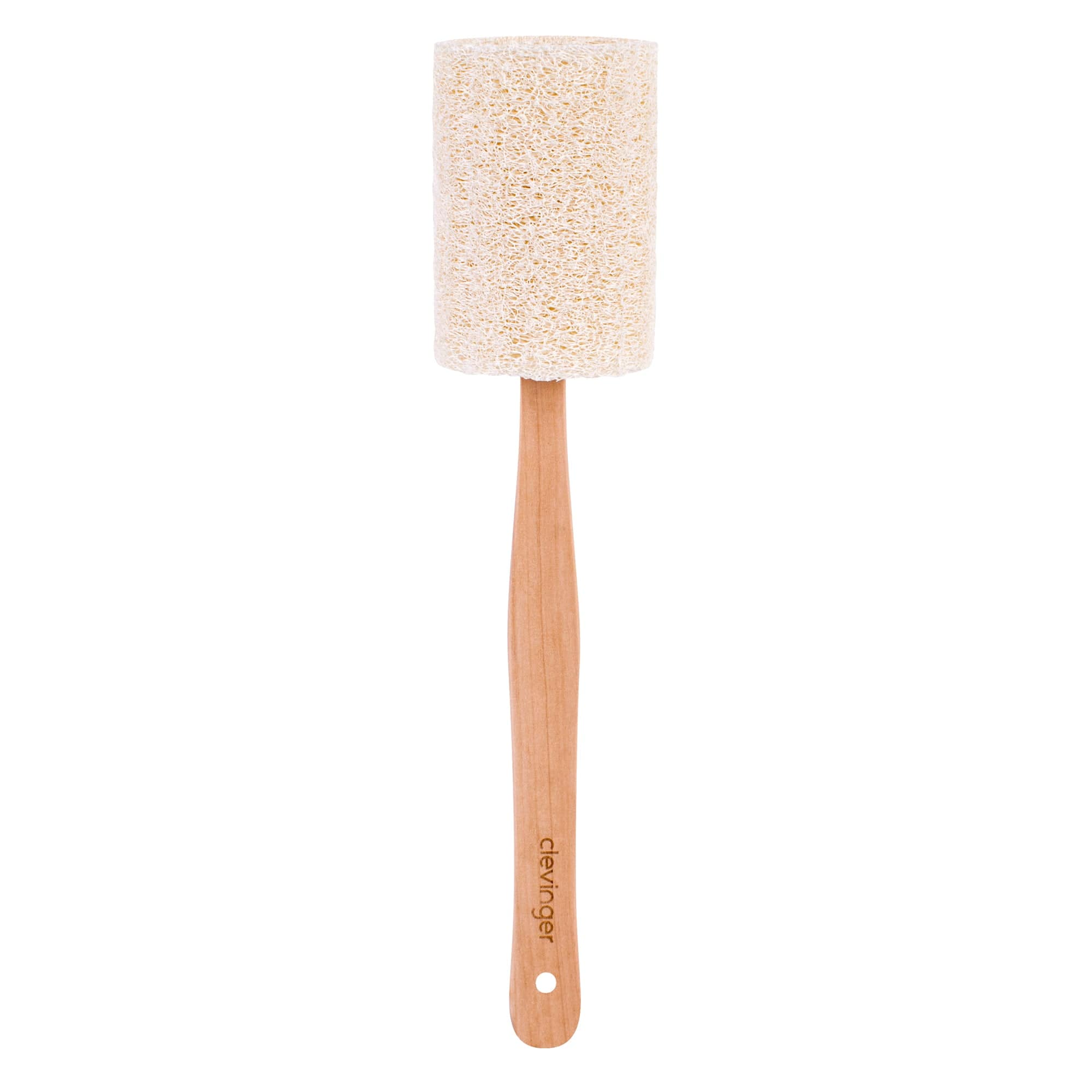 V915-CV0272-203494-00 Clevinger Eco Loofah Back Scrubber with Wood Handle - Image 1