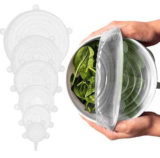 V915-KU0176-203731-00 Cook Easy 6pc Silicone Lid Set 6/9/11/13.5/15.5/19cm - Image 1