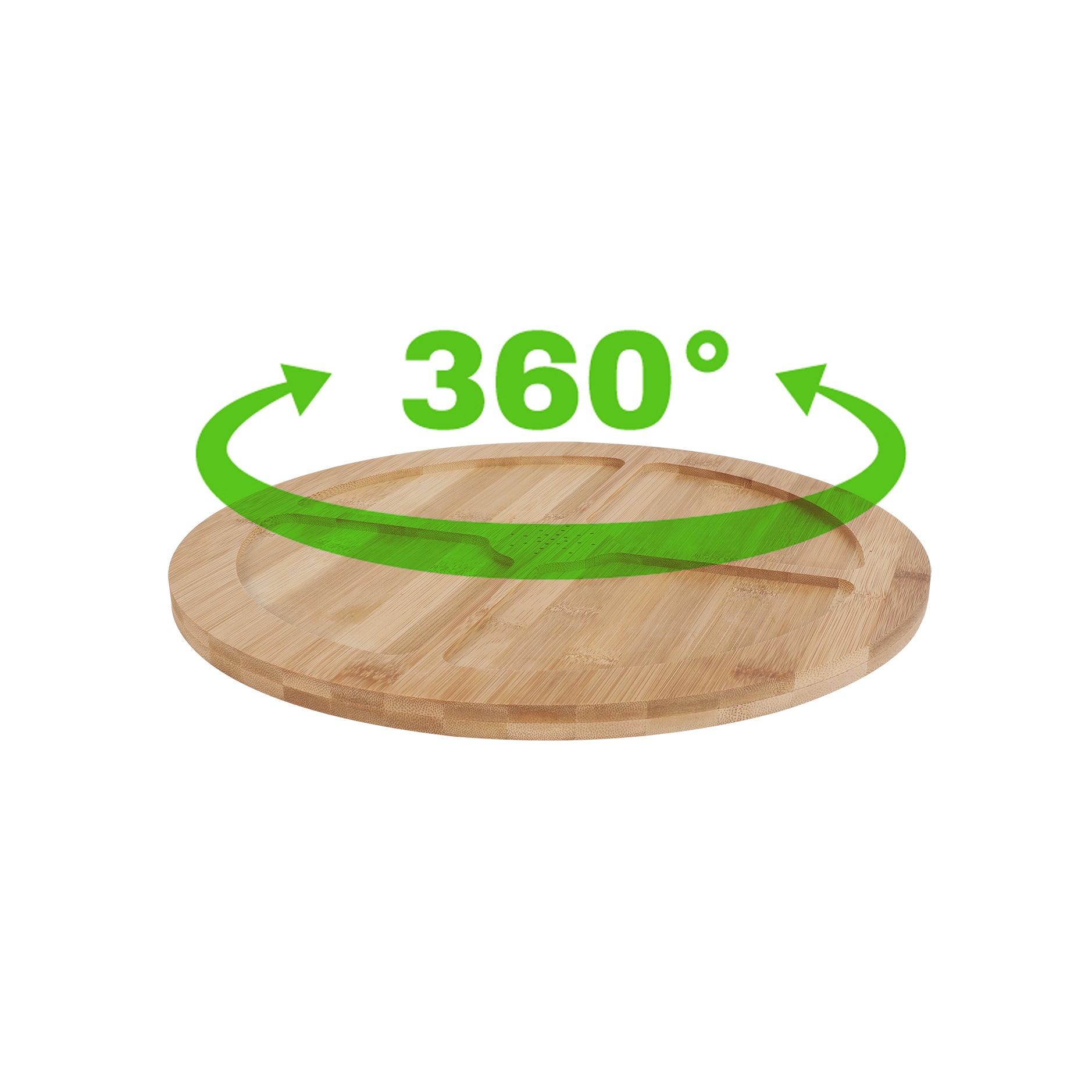 V915-KU0194-203478-00 Bamboo Lazy Susan Turntable - Image 1