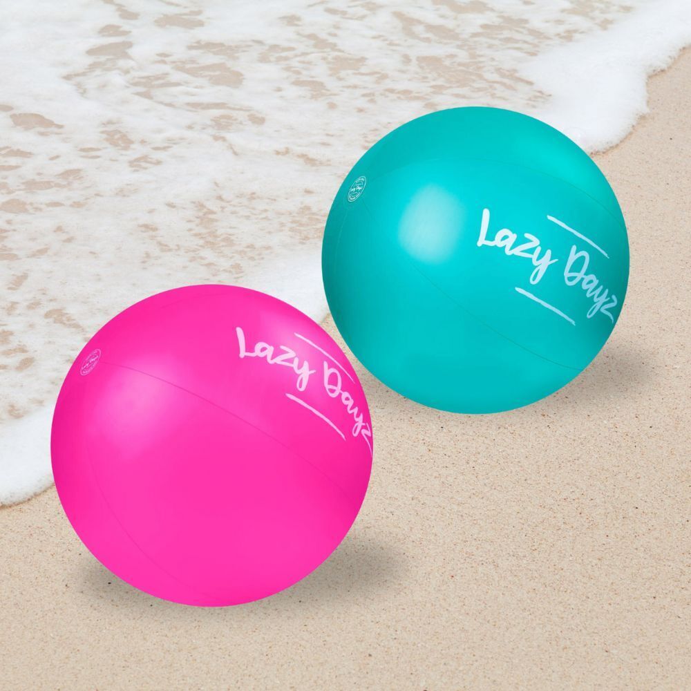 V915-LD0092-PK-204026-00 90cm Lazy Dayz Inflatable Jumbo Beach Ball - Pink - Image 1
