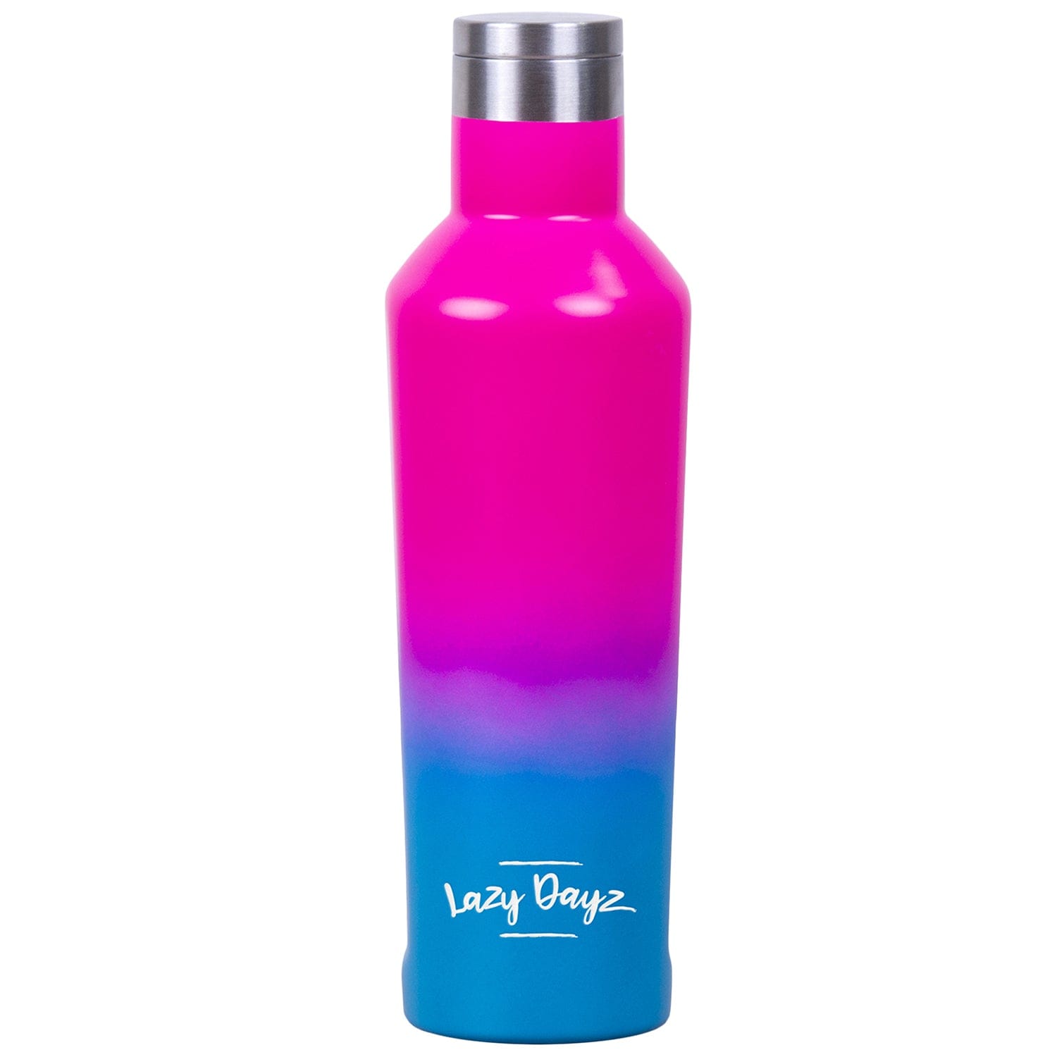 V915-LD0105-PB-203965-05 Lazy Dayz Spartan Drink Bottle 480ml - Pink Blue Ombre - Image 1