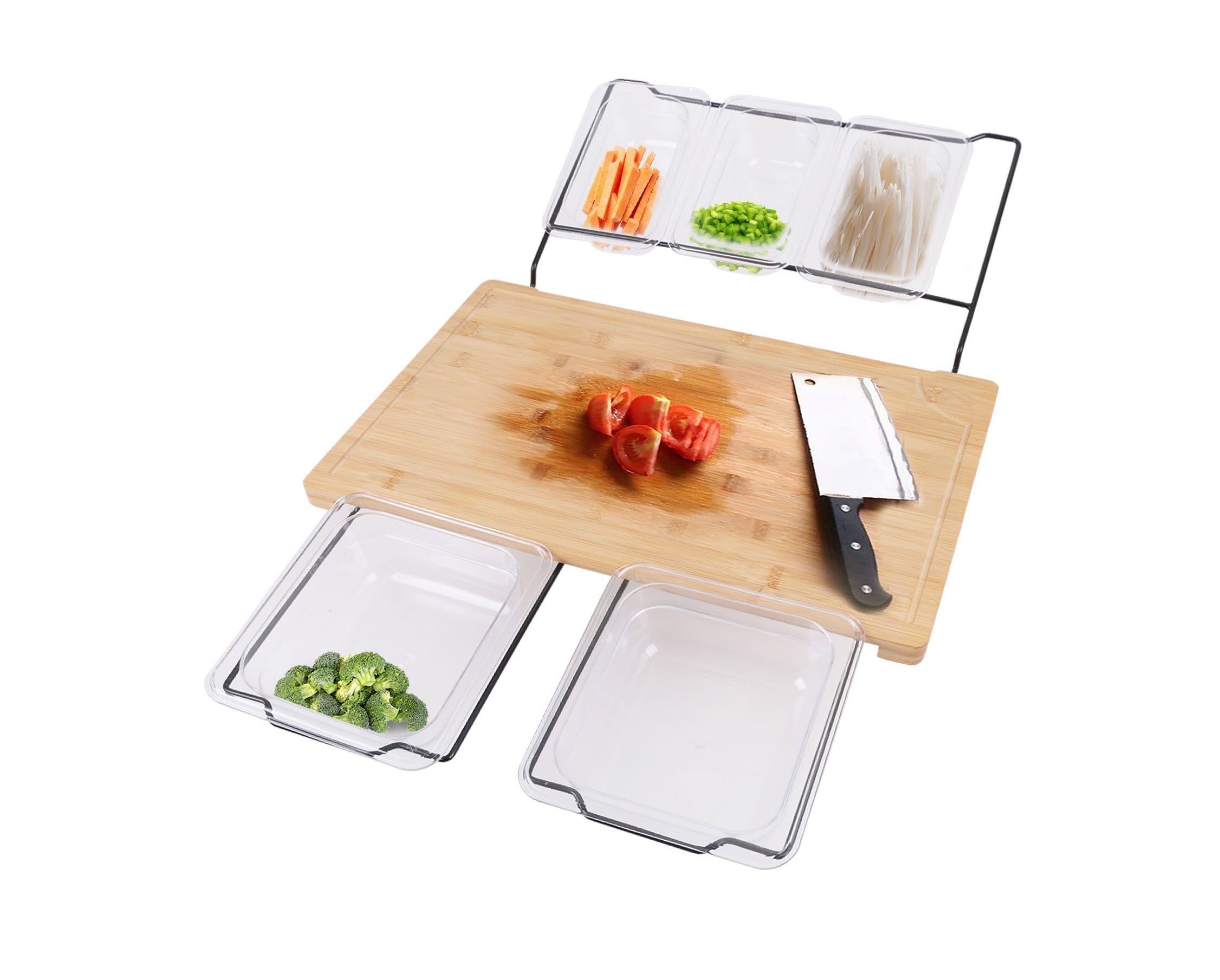 V915-MB0081-203753-00 Extensible Bamboo Cutting Board Set - Image 1