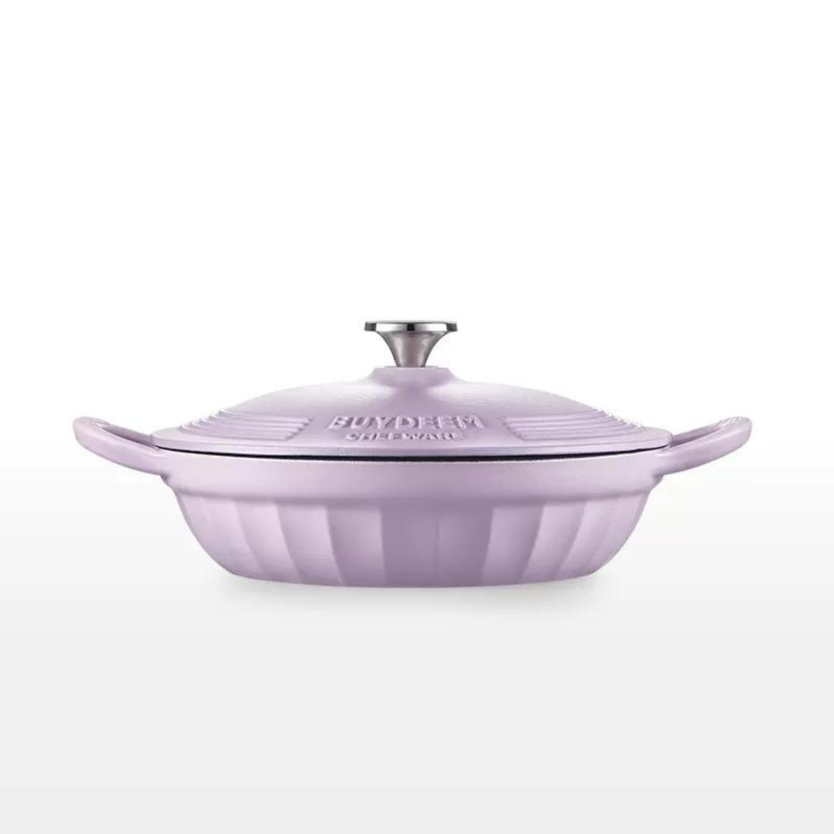 V943-CP581-28CM-PURPLE-218002-00 BUYDEEM CP581 Enameled Cast Iron Dutch Oven Purple - Image 1