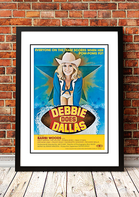 V967-CMP35-A3-202504140936-00 Debbie Does Dallas' Cult Movie Poster! - Framed A3 - Image 1