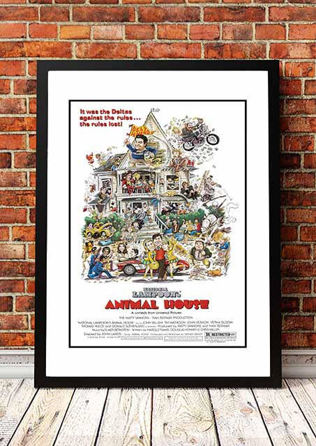 V967-CMP36-A4-202504140936-00 Animal House' Cult Movie Poster! - Framed A4 - Image 1