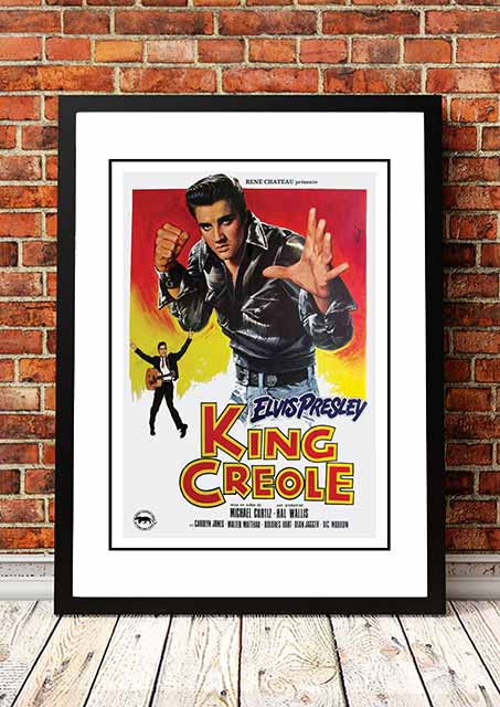 V967-EP0429-A2-202504140910-00 Elvis 'King Creole' Framed Movie Poster! - Framed A2 - Image 1