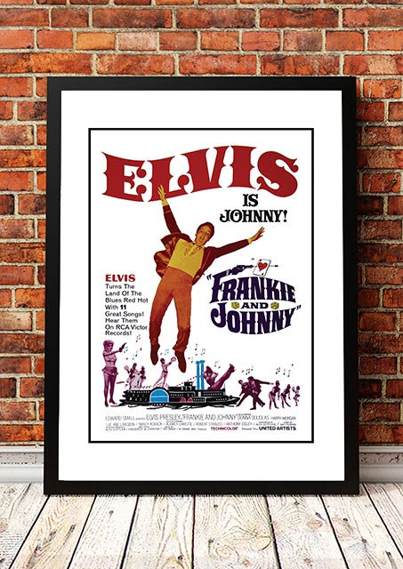 V967-EP0445-A3-202504140921-00 Elvis 'Frankie and Johhny' Framed Movie Poster! - Framed A3 - Image 1