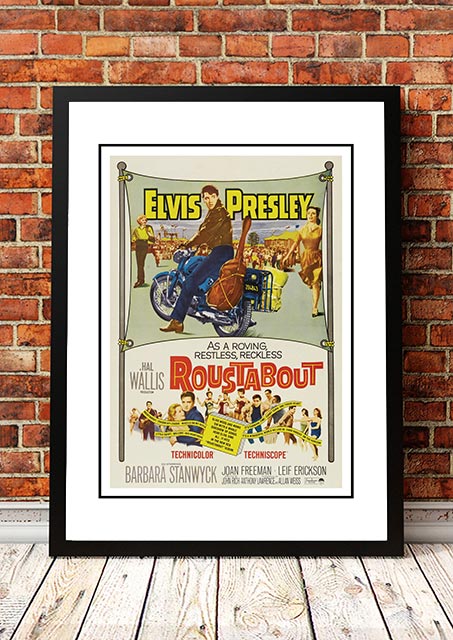 V967-EP0455-A2-202504140927-00 Elvis 'Roustabout' Framed Movie Poster! - Framed A2 - Image 1