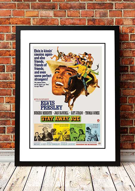 V967-EP0457-A3-202504140930-00 Elvis 'Stay Away Joe' Framed Movie Poster! - Framed A3 - Image 1