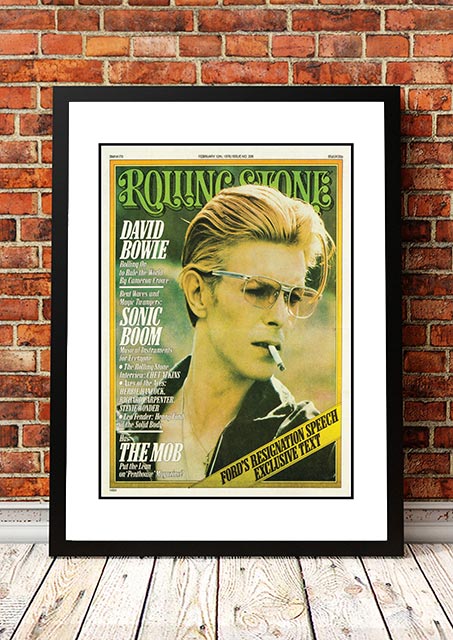 V967-RSM29-A4-202504140941-00 David Bowie' Rolling Stone Magazine Cover! - Framed A4 - Image 1