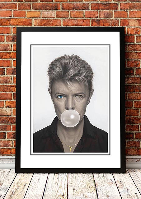 V967-SS0438-A3-202504150911-00 David Bowie ‘Bubblegum’ Pop Art Poster - Framed A3 - Image 1