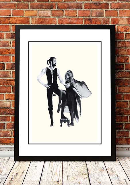 V967-SS0444-A4-202504150915-00 Fleetwood Mac ‘Rumours’ In Store Promotional Poster 1977 - Framed A4 - Image 1
