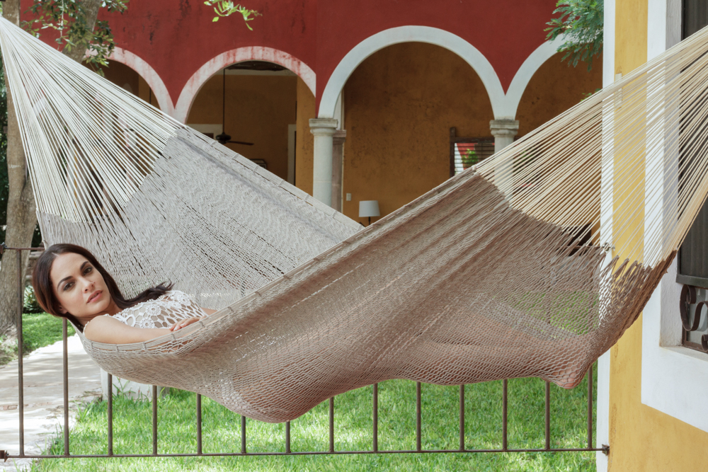 V97-TKDS-14503-00 Outdoor undercover cotton Mayan Legacy hammock King size Dream Sands - Image 1