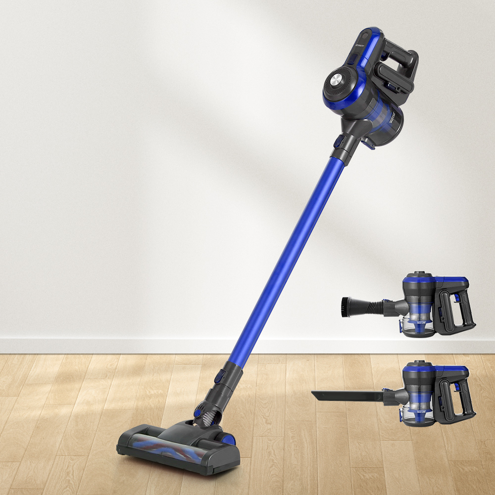 VAC-CL-H-B8-BL-61279-06 Devanti Stick Vacuum Cleaner Brushless Cordless 250W Blue - Image 1