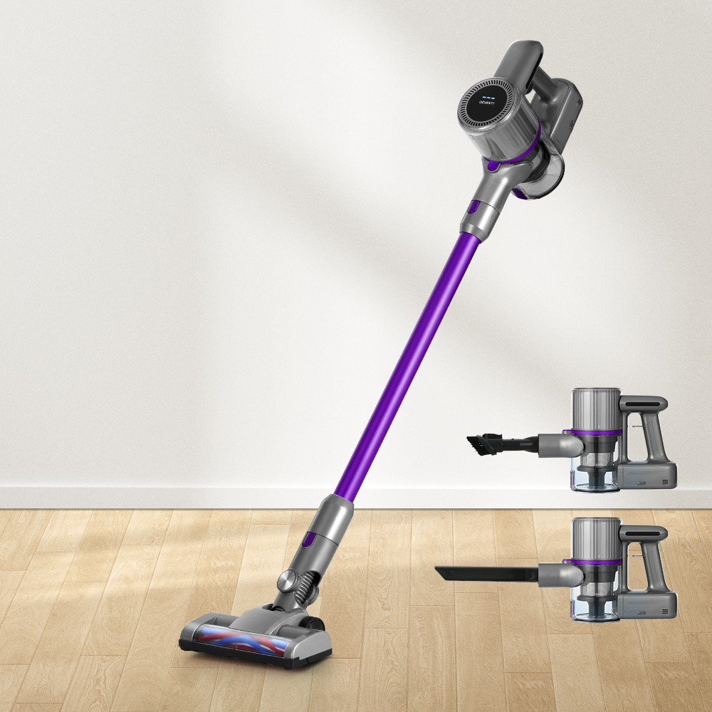 VAC-CL-H-SC2-PP-61277-06 Devanti Stick Vacuum Cleaner Bagless Cordless 120W Purple - Image 1