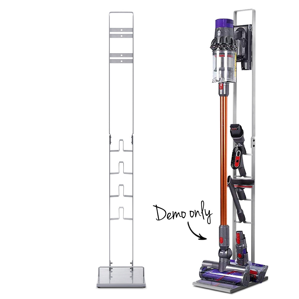 VAC-STD-SY02-SI-20186-00 Artiss Freestanding Dyson Vacuum Cleaner Stand for V6 7 8 10 11 Silver - Image 1