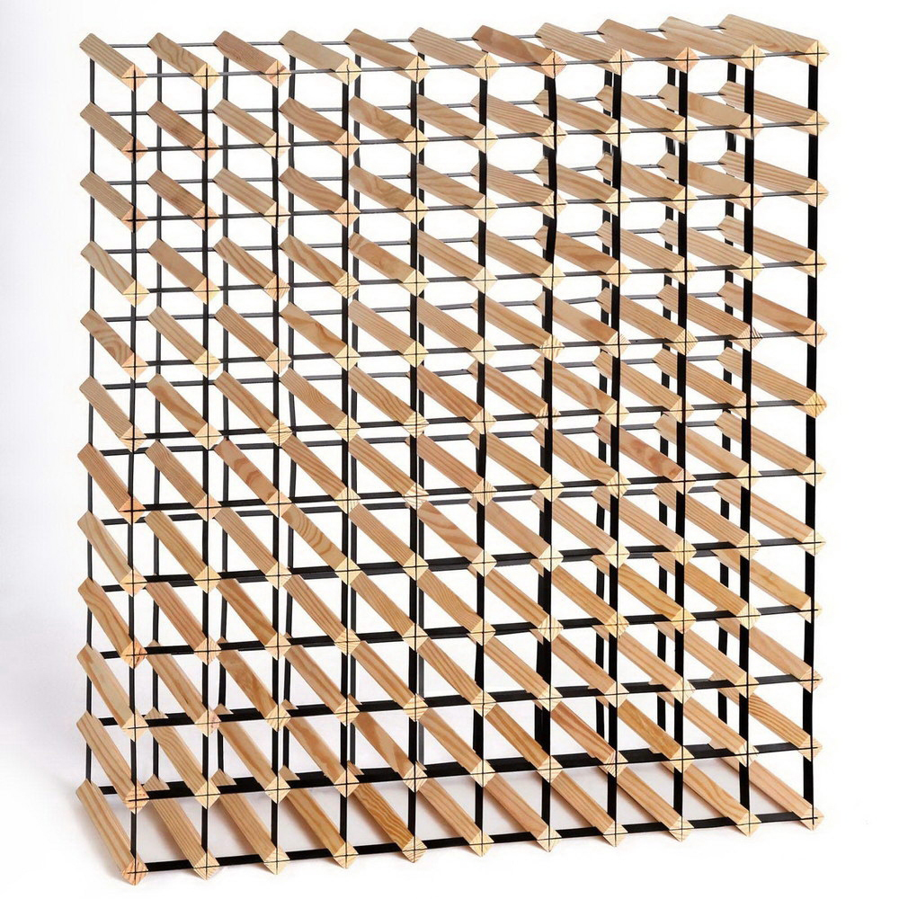 WINE-RACK-120B-00 Artiss Wine Rack 120 Bottle - Image 1