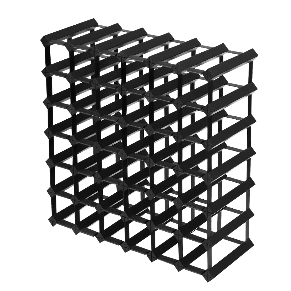 WINE-RACK-42B-BK-19922-00 Artiss Wine Rack 42 Bottle Black - Image 1