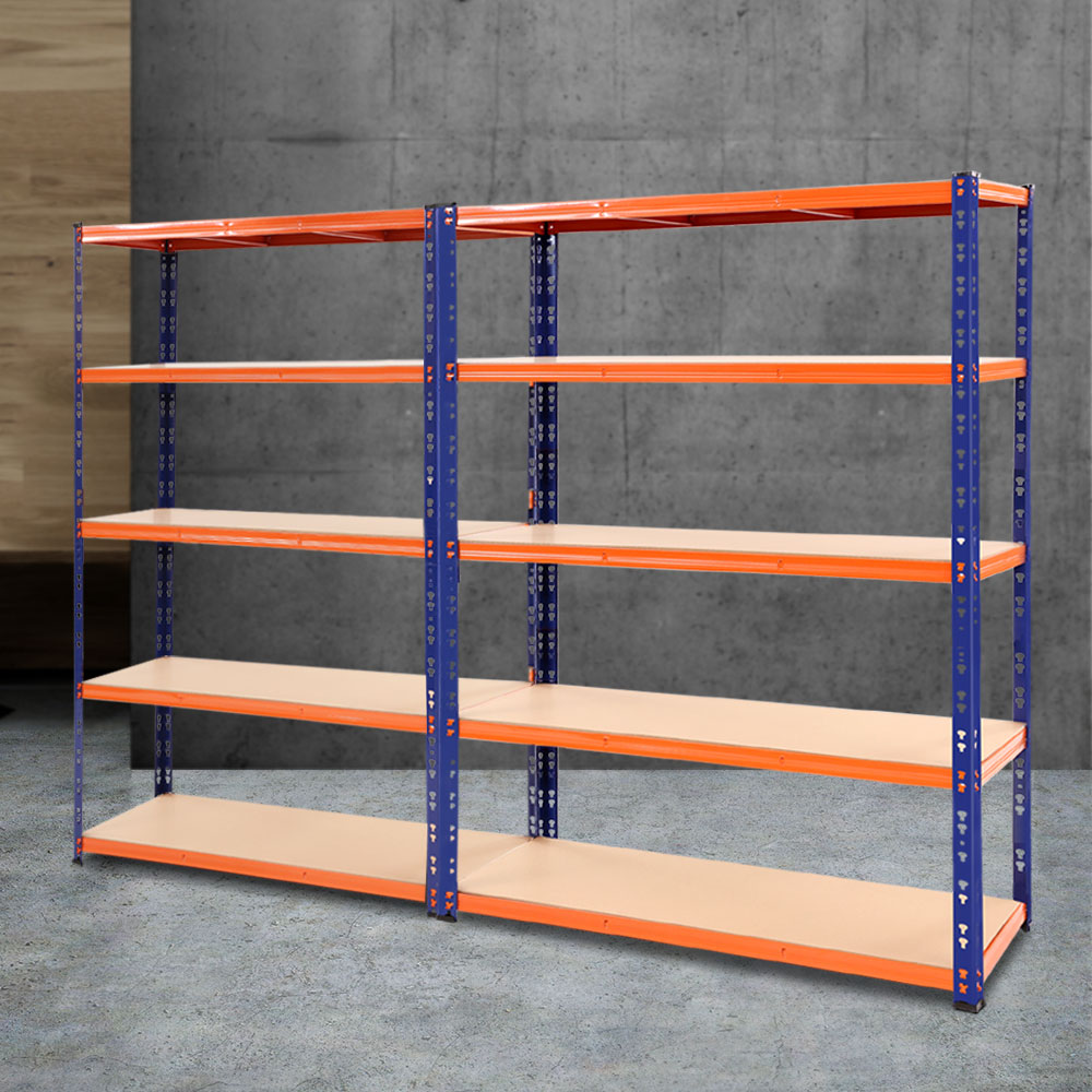 WR-E-12X18-BOX2-202502281516-00 Giantz 2.4Mx1.8M Garage Shelving Warehouse Rack Pallet Racking Storage Blue - Image 1