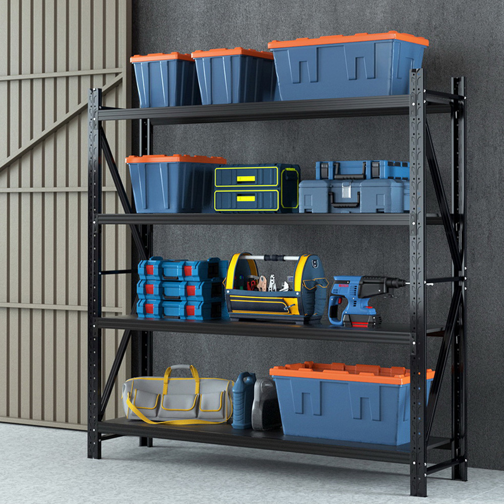 WR-F-20246-200BK-ABC-186668-06 Giantz 2.4Mx2M Warehouse Shelving Garage Rack - Image 1