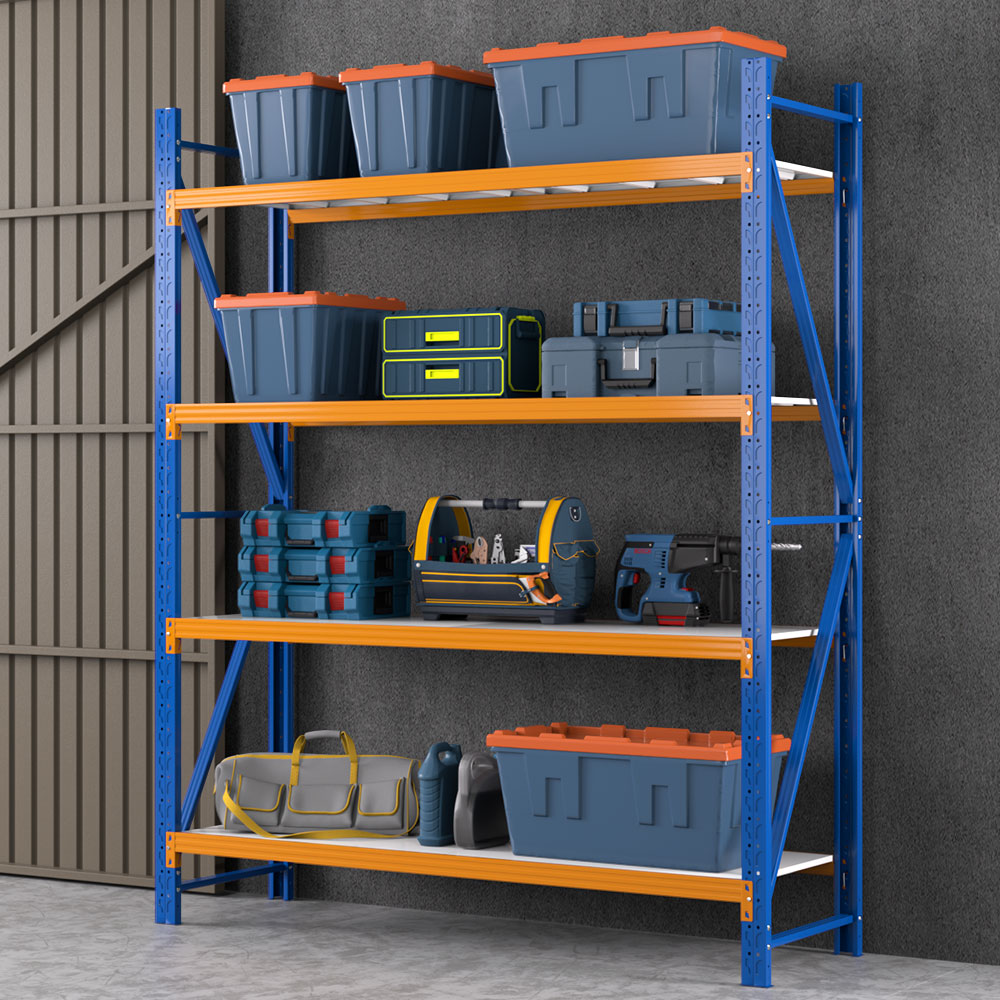 WR-F-20246-200BO-ABC-95262-05 Giantz 2.4Mx2M Garage Shelving Warehouse Rack Pallet Racking Storage Shelf Blue - Image 1