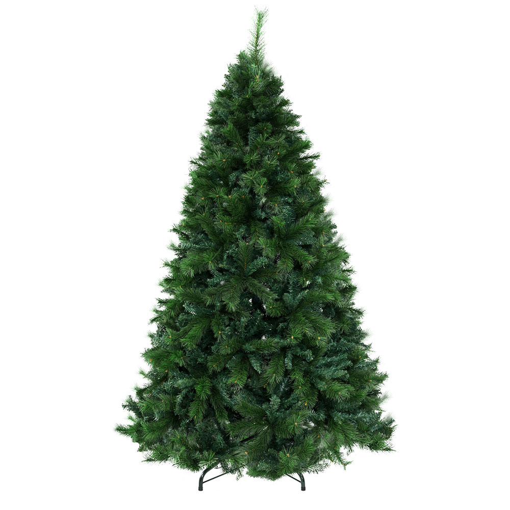 XM-TR-FULL-8F-PINE-AB-00 Jingle Jollys Christmas Tree 2.4M Xmas Tree Decorations Pine Needles 2100 Tips - Image 1
