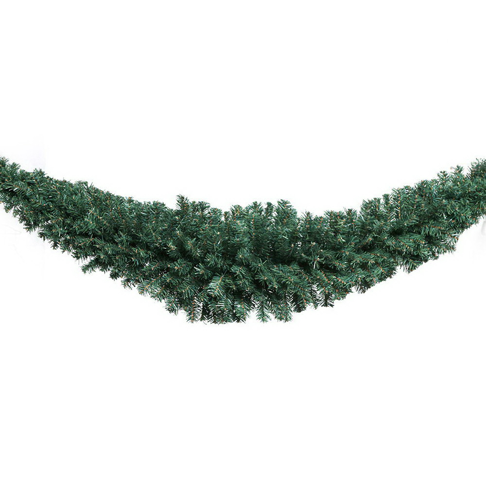 XM-TR-GAR-7FT-GR-00 Jingle Jollys 2.1m Christmas Garland Xmas Decorations Green Wedding Party - Image 1