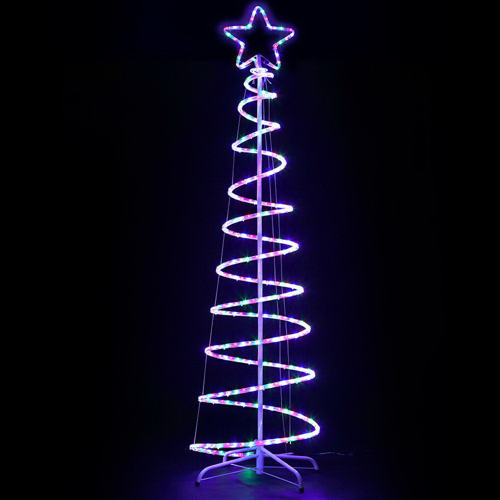XMAS-MOT-TREE-18-MC-00 1.88M Christmas Lights Tree 288 LED Decorations Jingle Jollys - Image 1