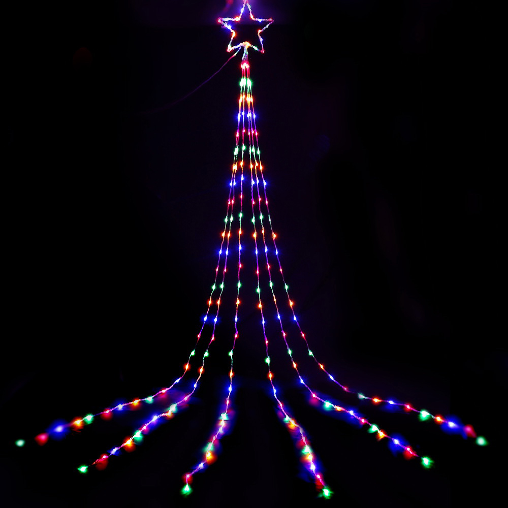XMAS-MOT-TREE-50-MC-SOL2-89806-00 320 LED 5M Christmas Lights Solar String Fairy Light Jingle Jollys - Image 1