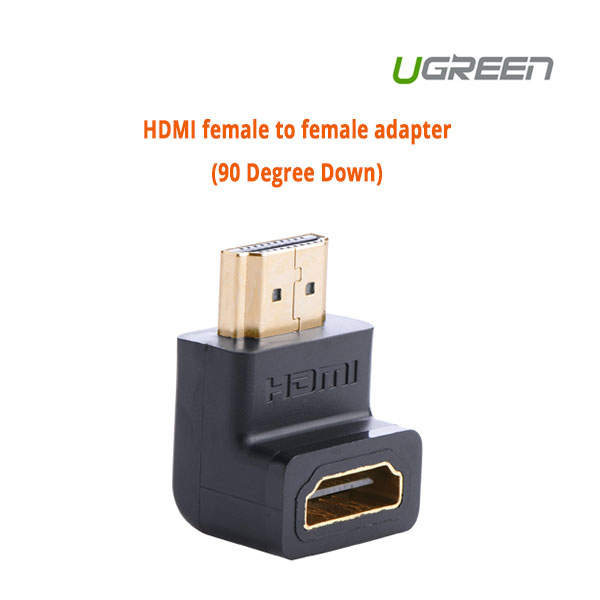 acbugn20109_01_17 UGREEN HDMI female to female adapter (90 Degree Down) (20109) - Image 1