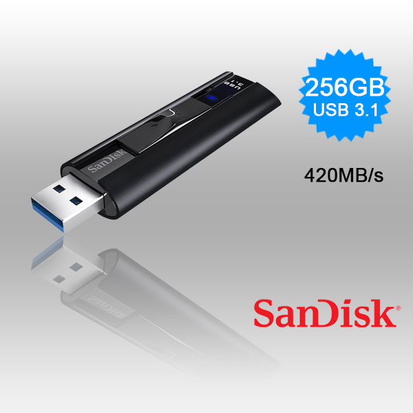 fussan256gcz880_01_9 SanDisk 256GB Extreme PRO USB 3.2 Solid State Flash Drive (SDCZ880-256G) - Image 1