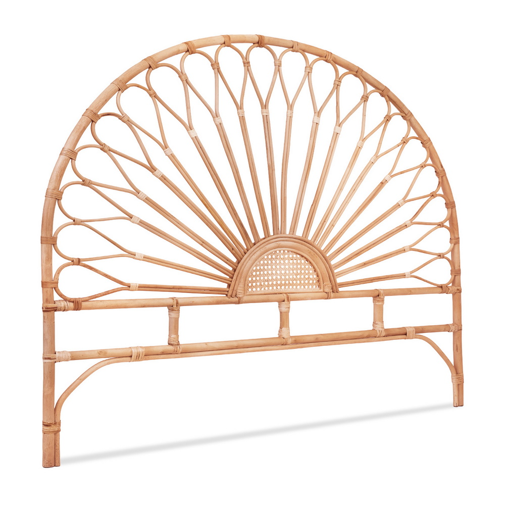 BED-HEAD-C-MARI-Q-WD-202509191240-00 Artiss Bed Headboard Queen Bedhead Rattan - MARI Pine - Image 1