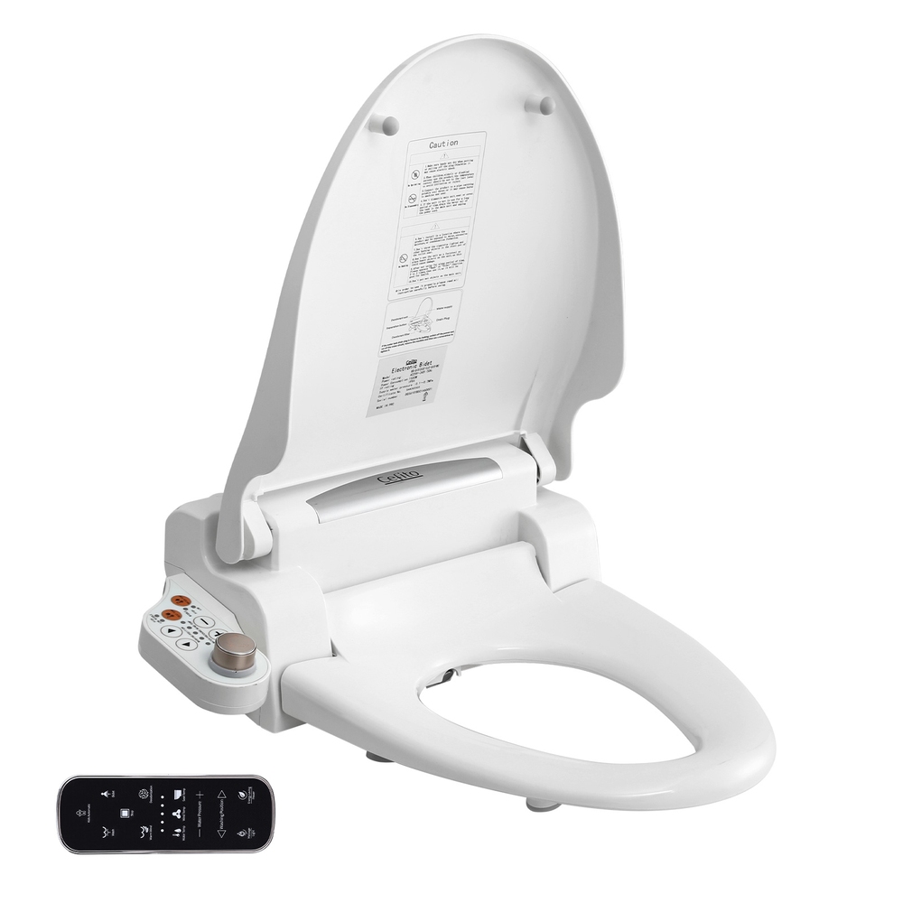 BIDET-ELEC-3618Y-WH-202508041805-00 Cefito Electric Bidet Toilet Seat Cover LED Night Light Heated Seat with Remote - Image 1