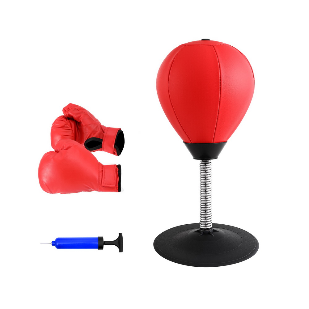 BOXING-A-DESKTOP-RD-202507161324-00 Everfit Desktop Punching Boxing Bag Stand Set with Pump Swivel Speed Balls - Image 1