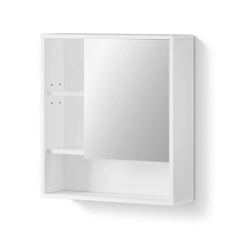 BV-MC-5661-WH-202509112116-00 Cefito Bathroom Mirror Cabinet Mirrored Medicine Adjustable Shelf Wall Mounted 560mm White - Image 1