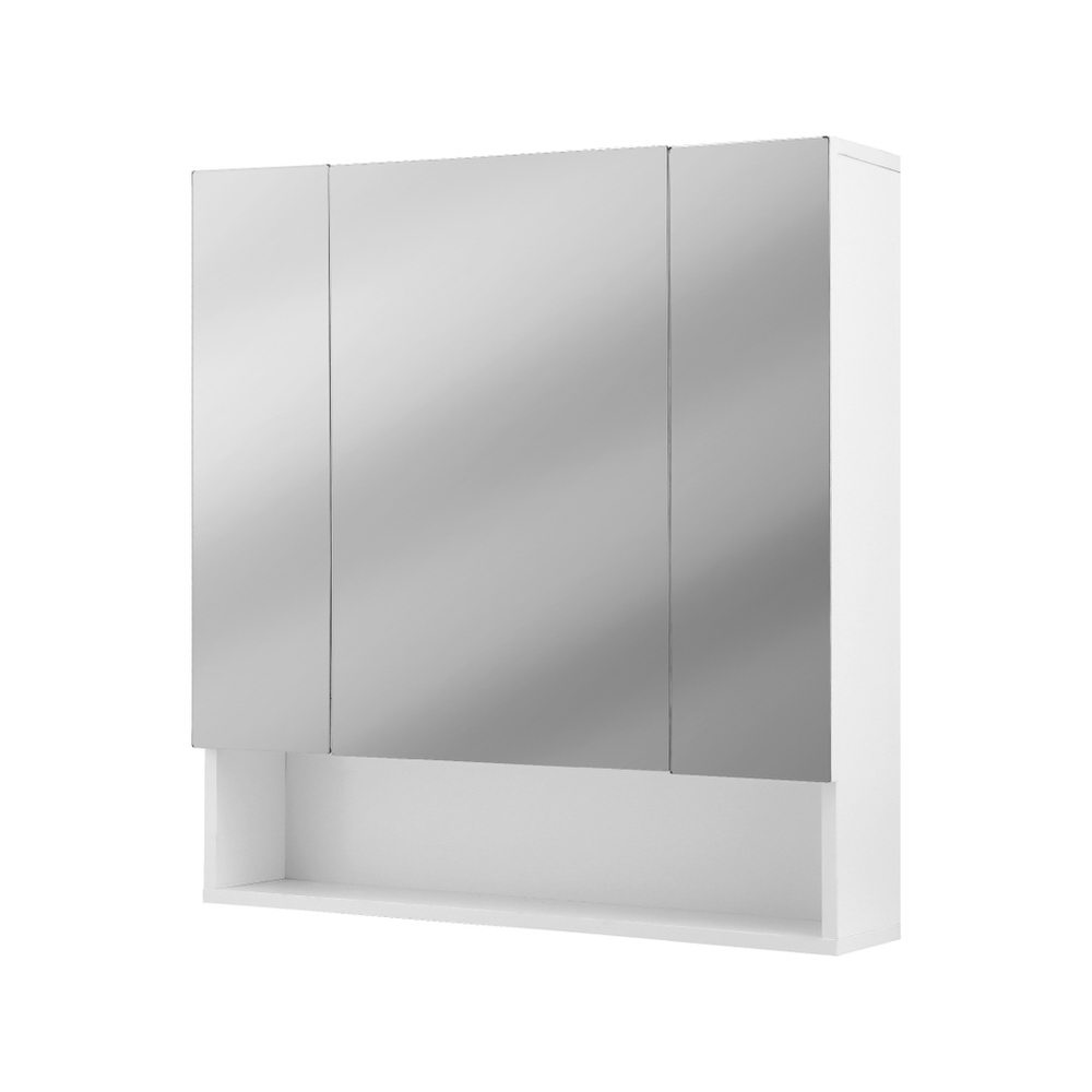 BV-MC-7075-WH-202508221834-00 Cefito Bathroom Mirror Cabinet Medicine Adjustable Shelves Wall Hung 700x750mm White - Image 1