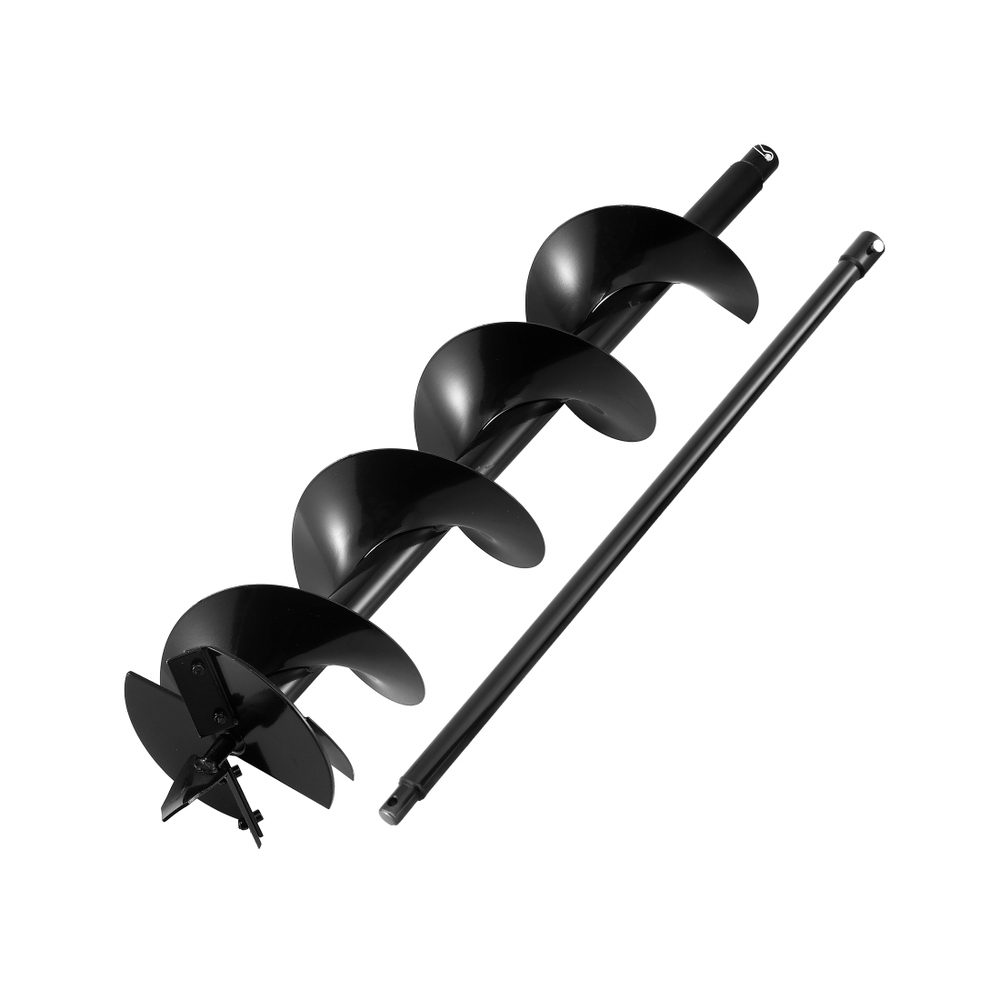 DI-AUG200-N-BLD-202509151814-00 Giantz Post Hole Digger Auger Drill Bit 200mm with 80cm Extension Shaft Black - Image 1