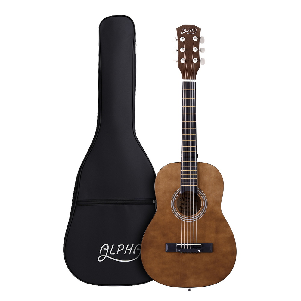 GUITAR-E-31-NAT-202508181940-00 Alpha 31" Steel String Acoustic Guitar Portable - Image 1