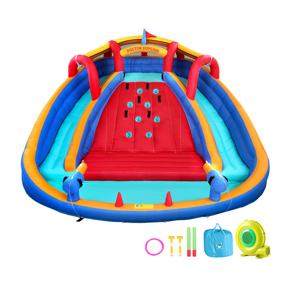 IOT-B-DD-73040-MC-202507101416-00 Kids Inflatable Pool Water Slide Cannon Splash Park Toss Game 408X386CM - Image 1