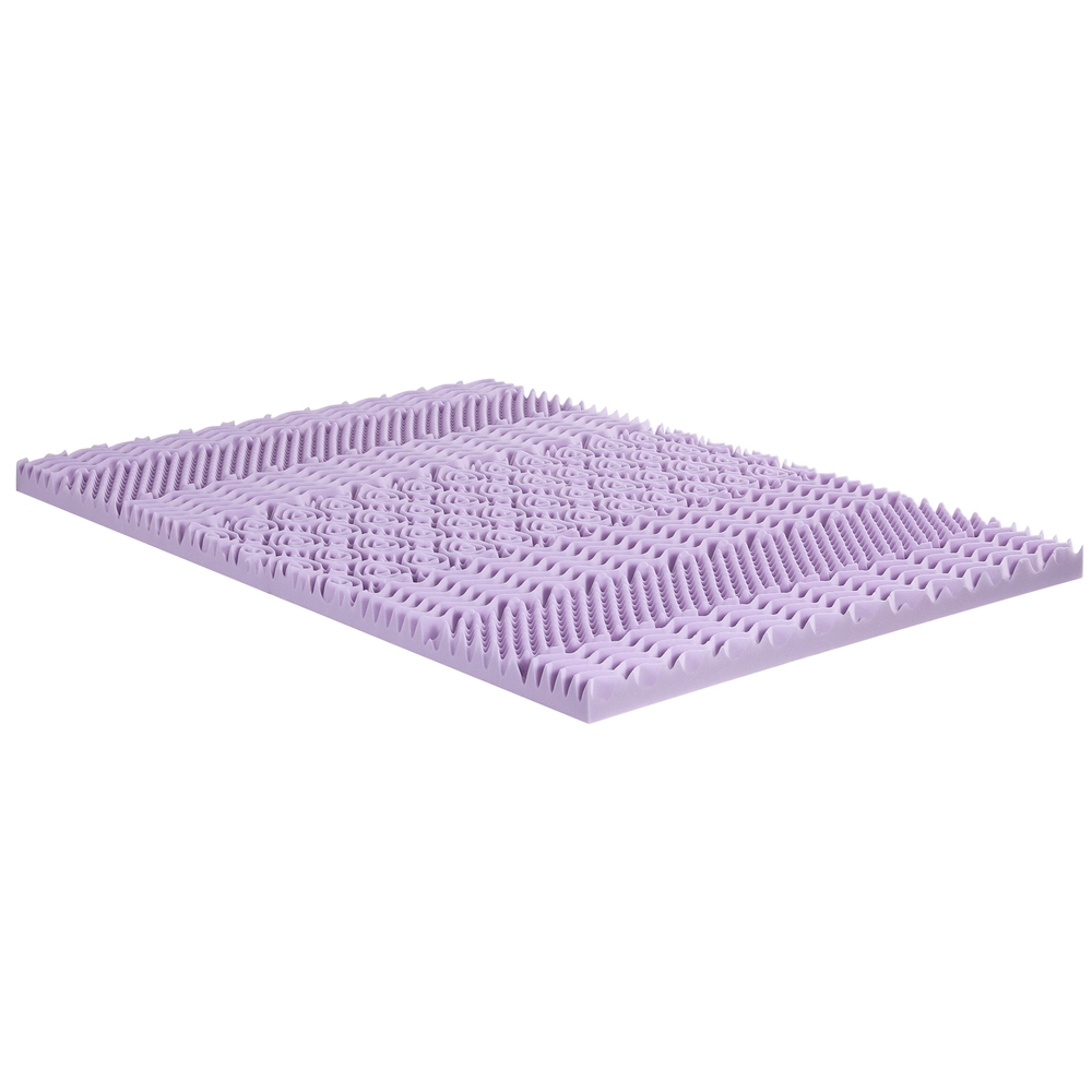 MATTRESS-TOP-7Z-8LA-K-202509042109-00 Giselle 8cm Memory Foam Mattress Topper Lavender Infused Bamboo Cover 7-Zone King - Image 1