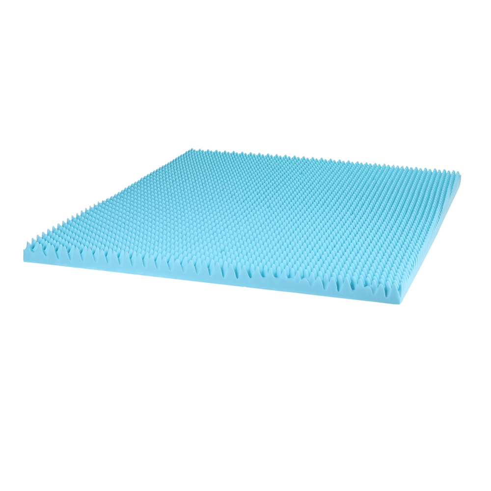 MATTRESS-TOP-EC-BAM-8-D-202508201954-00 Giselle 8cm Memory Foam Mattress Topper Gel Egg Crate Foam Bamboo Double - Image 1