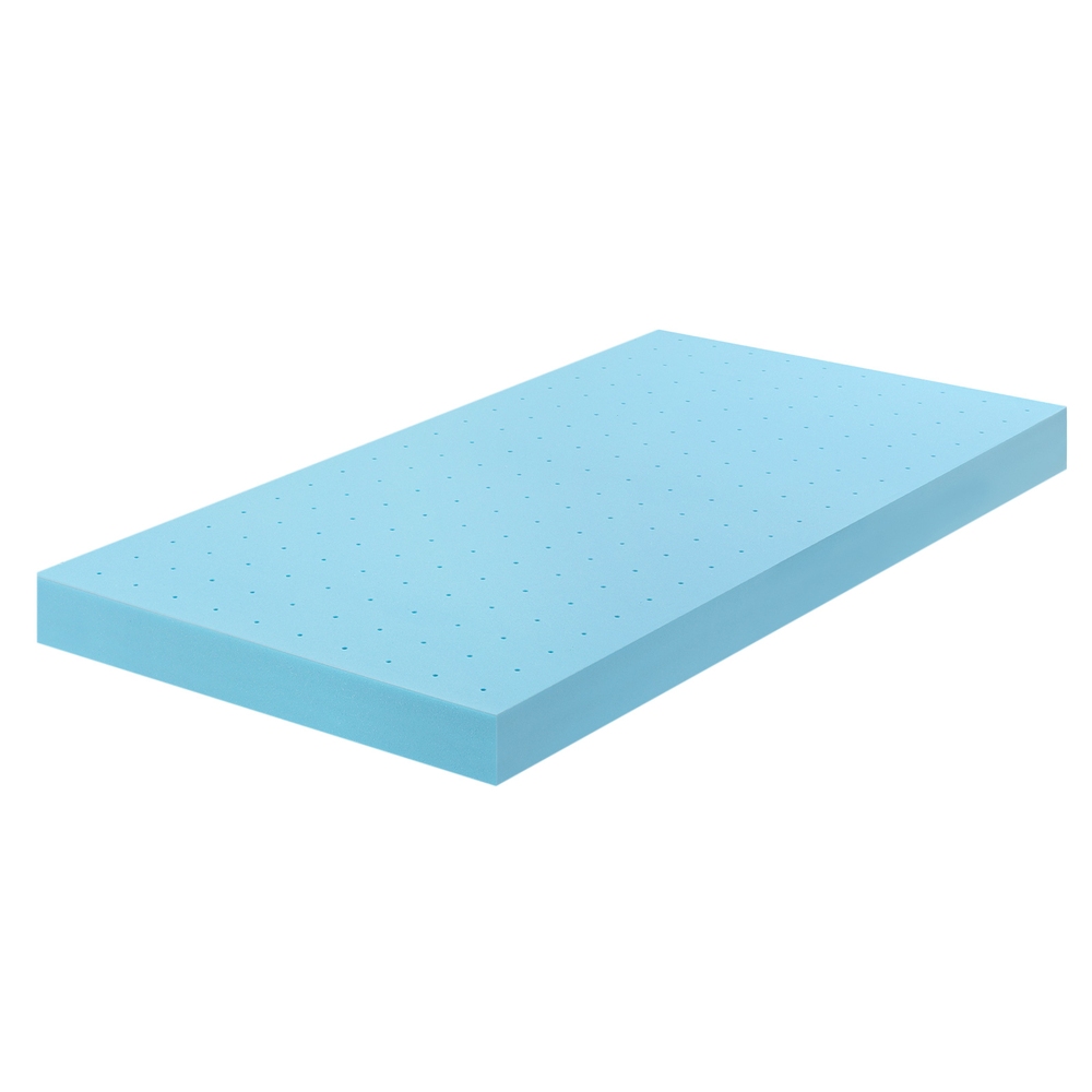 MATTRESS-TOP-VH-GEL-12-S-202508131238-00 Giselle 12cm Memory Foam Mattress Topper Ventilated Cool Gel Bamboo Cover Single - Image 1