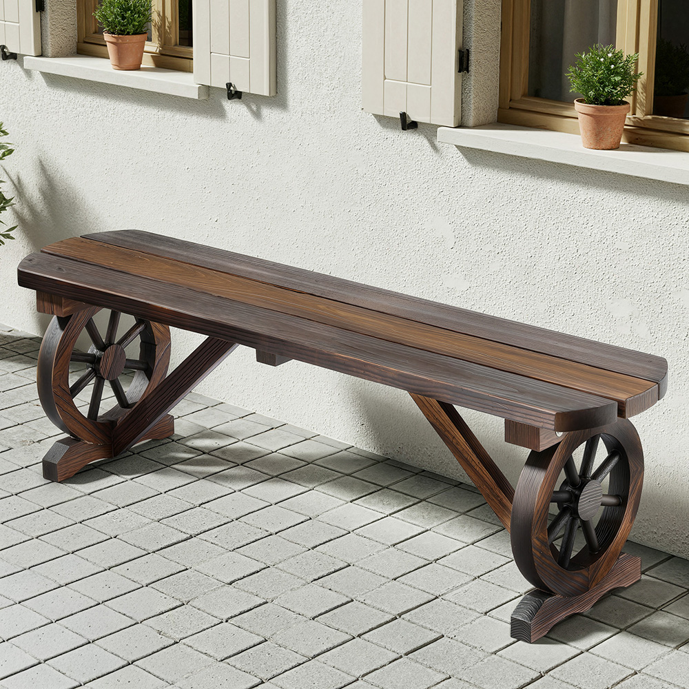 ODF-WAGON-NBR-CC-202509051812-00 Gardeon Outdoor Garden Bench Seat Wooden Patio Furniture Wagon Dining Chair - Image 1