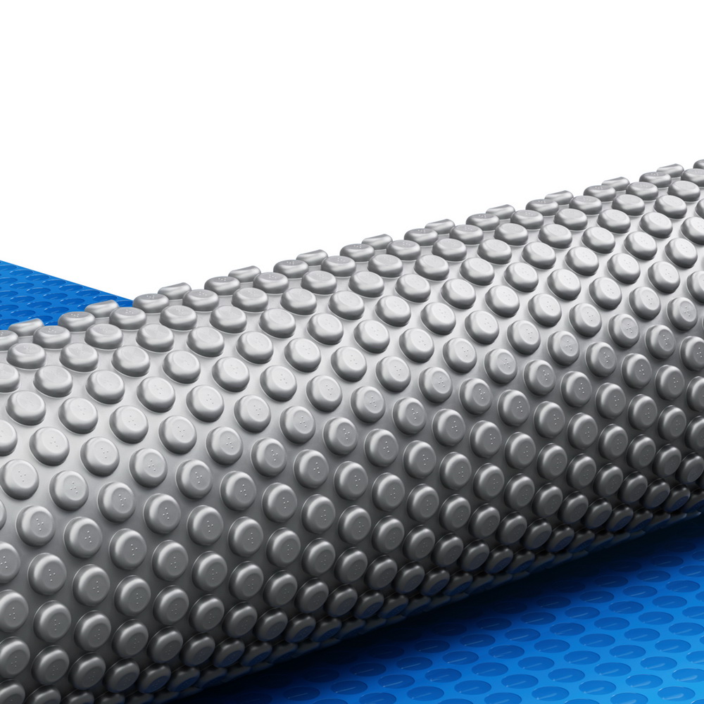 PC-105X42-XL-DX-BL-202508051638-00 Aqua Buddy Pool Cover 600 Micron Bubble Heat Solar Blanket Blue Silver 10.5x4.2m - Image 1