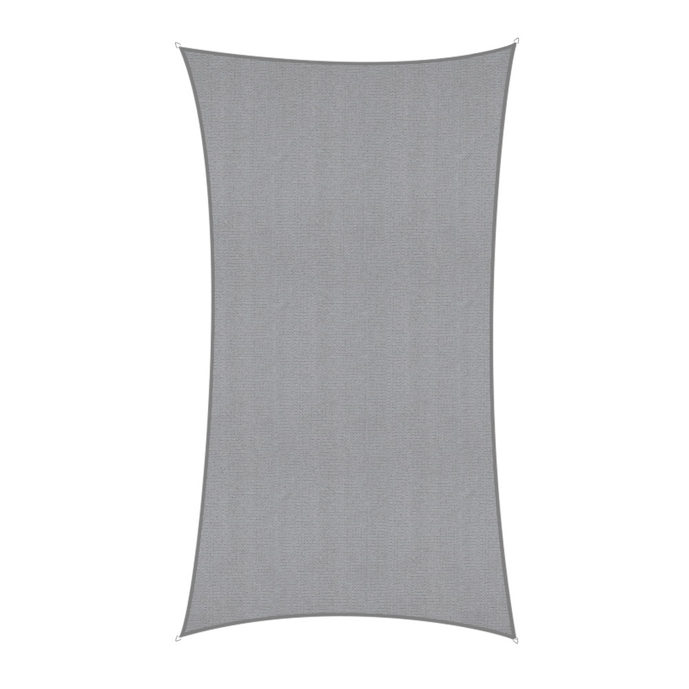 SAIL-DL-H-4X7-C-GR-202508051638-00 Instahut Sun Shade Sail Shadecloth Canopy Rectangle 280gsm 4x6m - Image 1