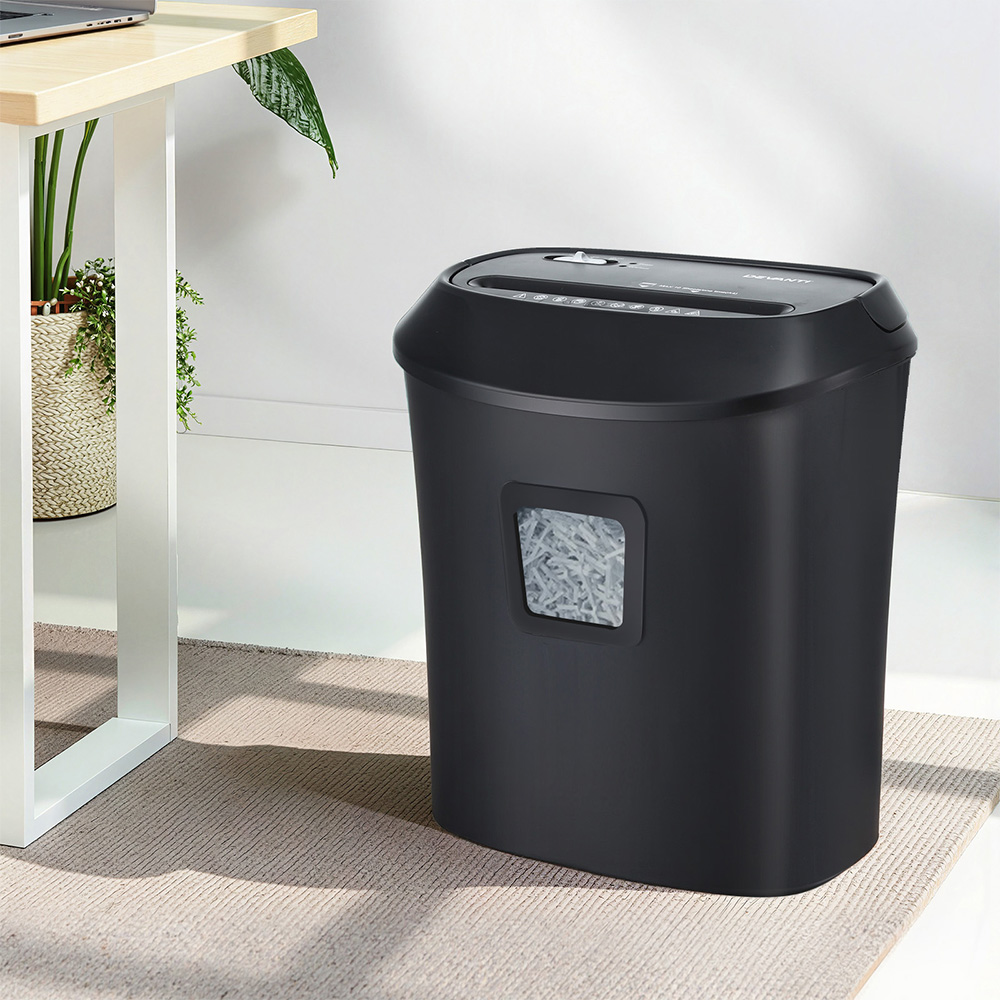 SHRED-1001C-BK-202509082154-00 Devanti Electric Paper Shredder for Home Office 10 A4 Paper Sheet Cross-Cut Paper - Image 1