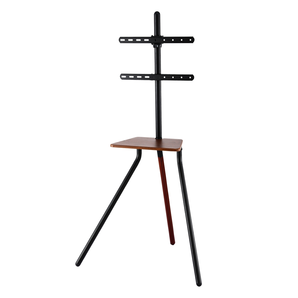 TV-MOUN-105-BK-WAL-202507101420-00 Artiss TV Stand Wooden Tray 24-55" Swivel Height Adjustable - Image 1