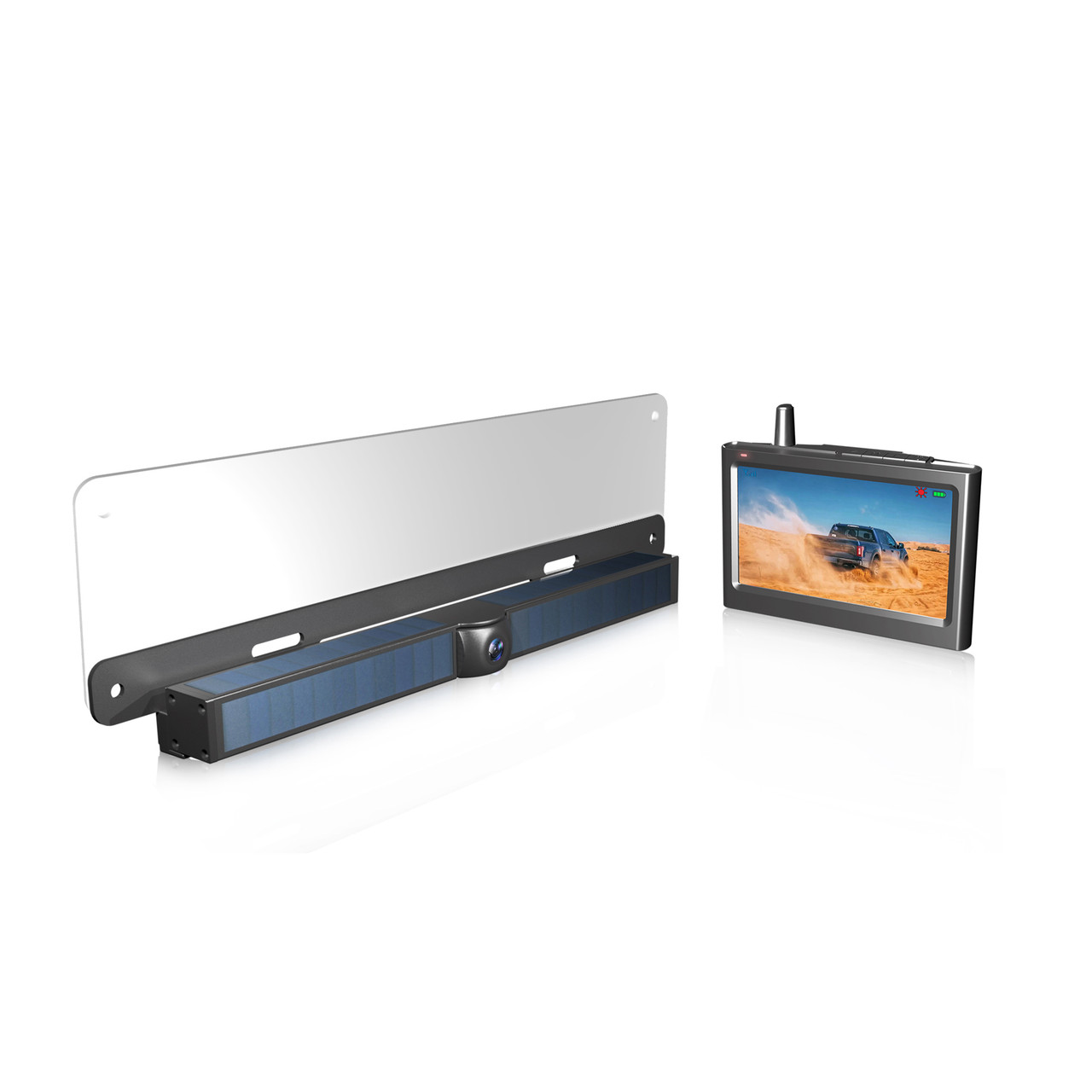 V1031-NAVC-RCMS-999-202507221421-00 Laser 4.3" Wireless Solar Parking Camera with Monitor - Image 1